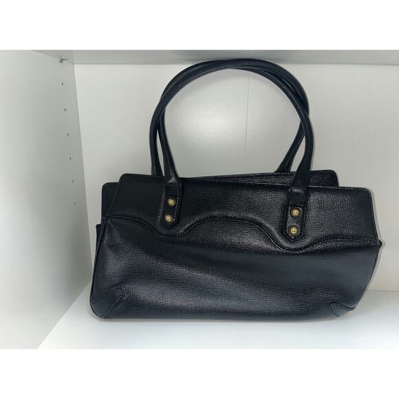 Gucci Vintage Black Leather Shoulder Bag with Gold Hardware - Picture 2 of 3